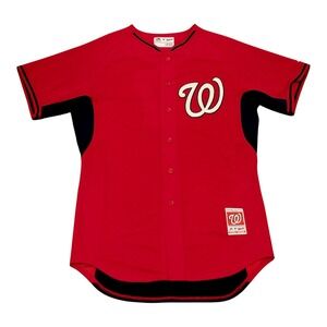 Majestic Washington Nationals Authentic BP Jersey Red #17 Mens Sz 44 3800 MLB